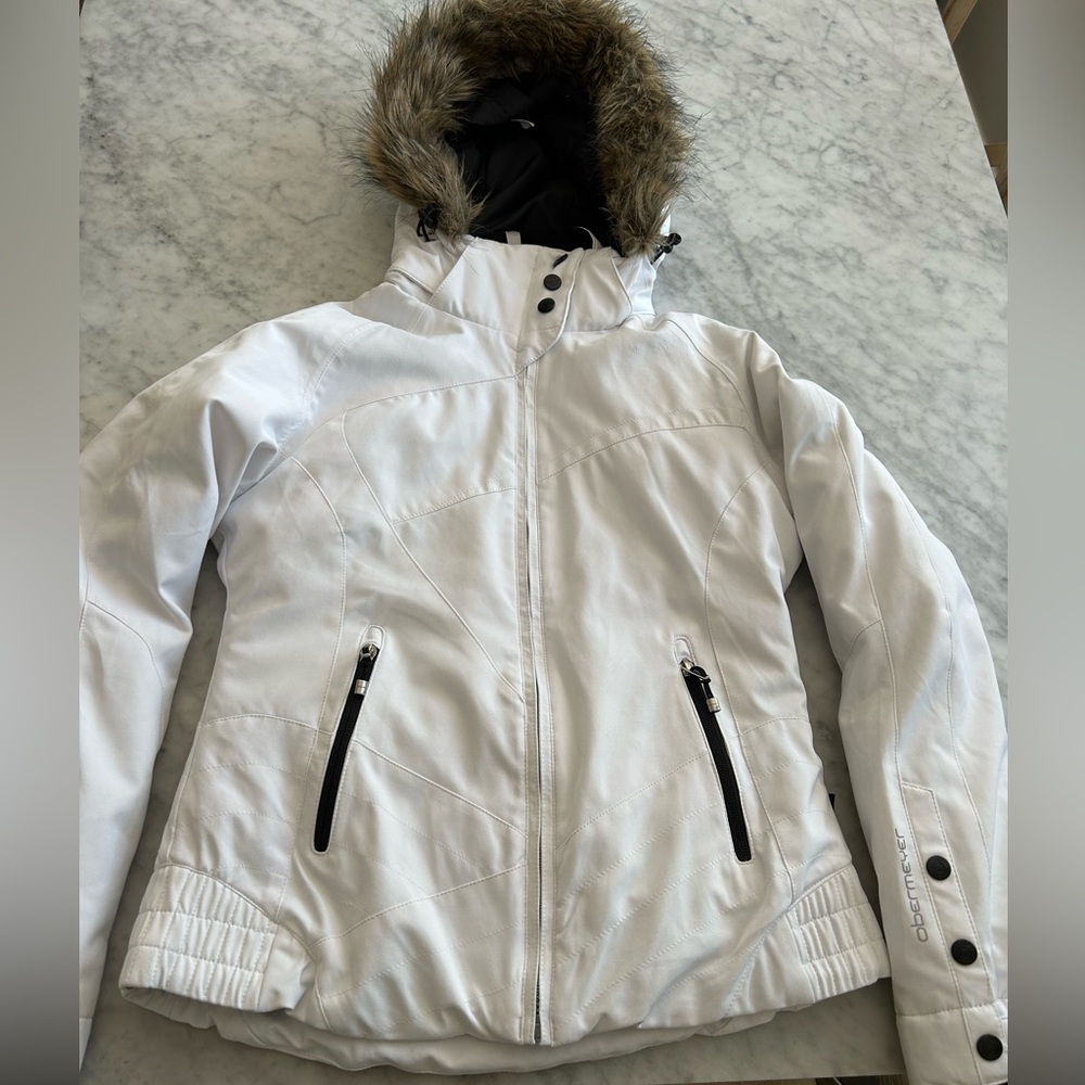 White Obermeyer ski jacket
